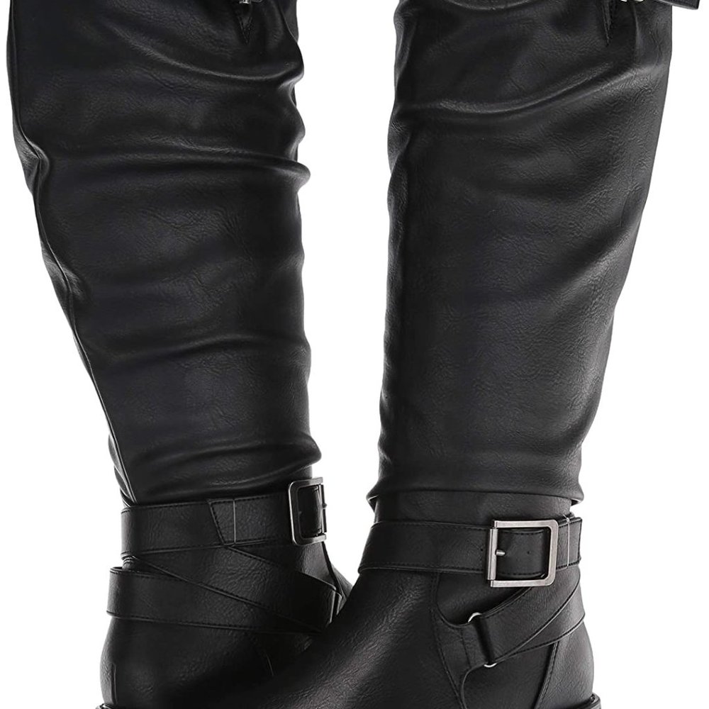 Carlos Santana Black Heeled Boots